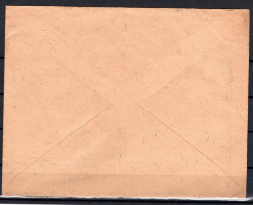 R dopis z Lanškrouna  do Vídně vyplacený smíšenou frankaturou známek emise Husita, Hradčany