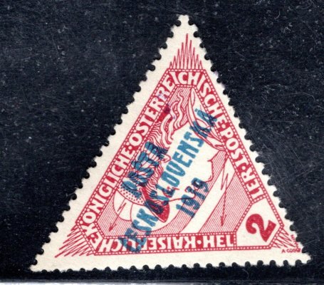55, typ I, trojuhelník, hnědočervená 2 H