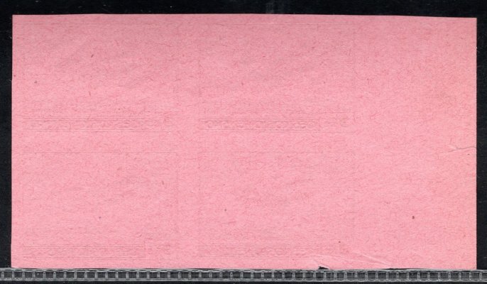 L 10, typ I, ZT, papír růžový, krajový 4 blok fialová 3 Kč ( spodní známka natržena  ) 