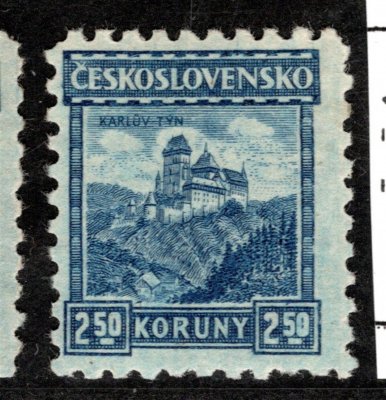 215, P 6, Karlštejn, modrá 2,50 Kč