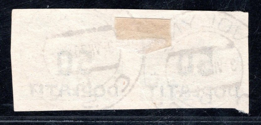 DL 19 STr, doplatní, spojený rámečkový typ, 50/75, šedozelená, přetisk fialový