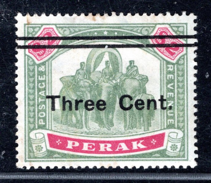Malay-Perak, SG 87, sloni, kat. 50 Liber, hledané
