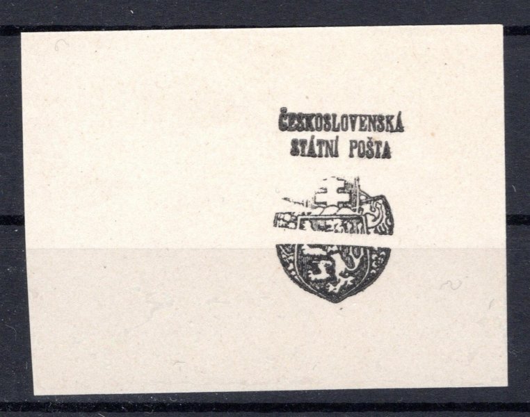 II. pražský přetisk, otisk štočku na lístku papíru, bez záruky, zajímavé