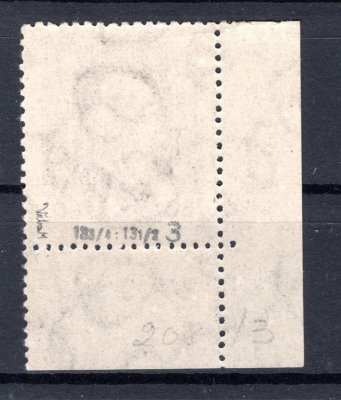 189 A, P 3, neotypie, rohový kus s DČ 21 / 10  , fialová 60 h, zkoušeno Vrba 