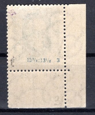 188 A, P 3, neotypie, rohový kus s DČ  12 B 4 26  , zelená 50 h, zk. Vrba 