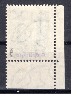 188 A, P 3, neotypie, rohový kus s DČ 11 III. 26.  , zelená 50 h, zk. Vrba 
