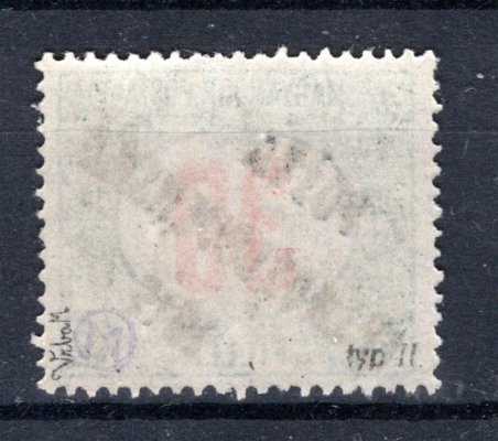 139, typ II, doplatní červená čísla, 30 f, zk. Vrba 
