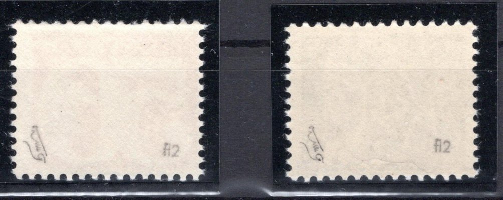 2398 - 2399 ; Svitkové Obě hodnoty na papíru FL 2, zk. Vychron, kat.900 Kč