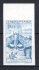 1223, motýli 1961, v barvě modré, krajový nezoubkovaný na známkovém papíru s lepem, 1 Kč, vzácné a hledané