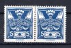 143 R1 ; 5 H  modrá retuš dopisu ZP 45 - dvoupáska 