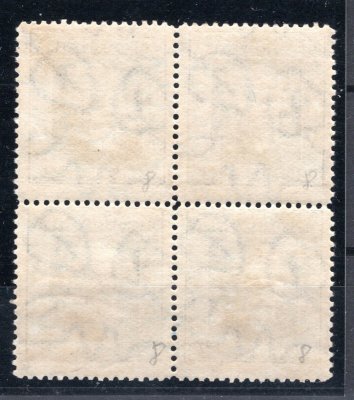 191 ; 2 koruna modrá ; 4 - blok průsvitka P8 