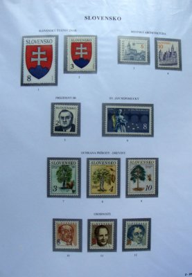 Slovensko -** 1993-2008. vše nafoceno - kupóny, PL, černotisky, členské prémie svazu. 
Obsahuje i cenné známky mimo jiné PL vlačky, Bojná .Vysoký katalog. Jen PL v katalogové  hodnote 1450€,(cca 37 000Kč) samostatné známky nepočítany. vše nafoceno 
