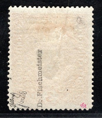 RV 17,  I. Pražské vydání, znak, červená 3 Koruna - formát úzký , zk, Mr, Fi, Gi