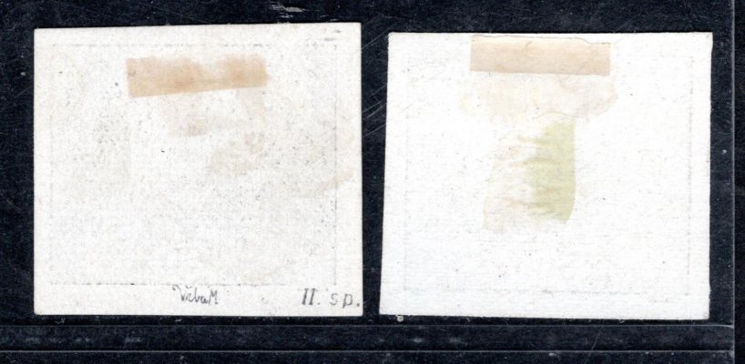 25 ; 500 h typ I + II ; zavřená spirála řídký výskyt a zkoušeno Vrba - obě známky křídový papír 