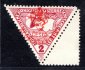 RV 64 KN  ; Hlubocké vydání ( Mareš) , červený přetisk, 2 h trojúhelník s kuponem vpravo, zkoušeno Mrňák, Mareš - řídký výskyt ! 