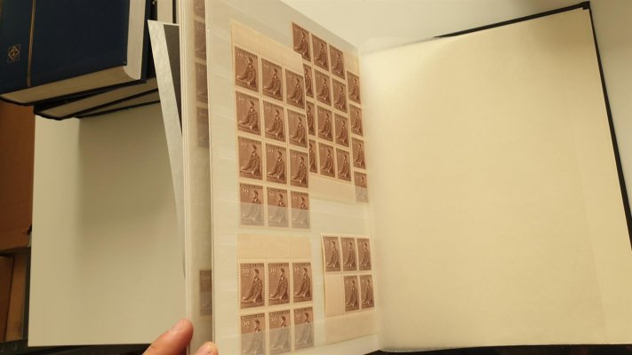 Protektorát ;  Sbírka / skladová zásoba pouze Hitler ! v 6 albech - nafocena malá ukázka - velmi vysoký katalog, veliké množství ! 