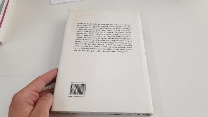 Kniha Schmidt Jindřich - Rytec - zajímavá kniha 