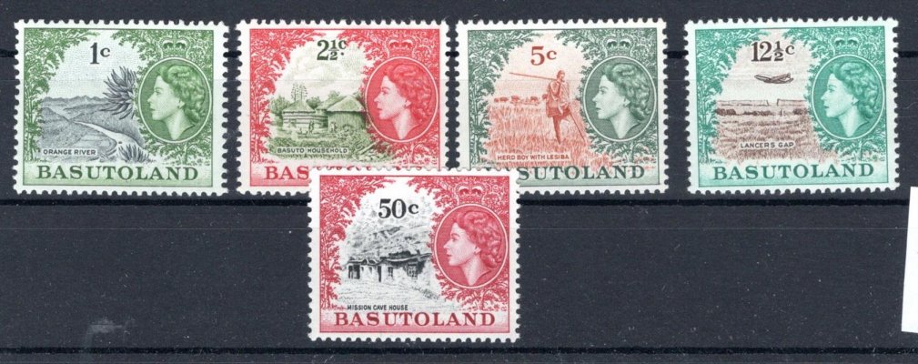 Basutoland - SG. 84 - 92 ex, Alžběta, 27 L