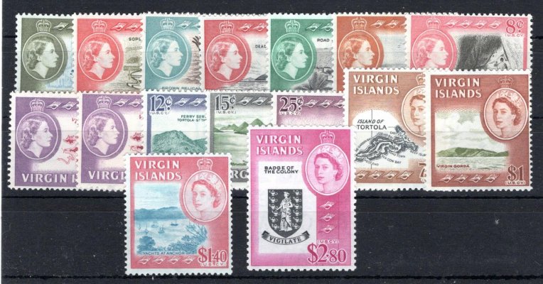 Virgin Island - SG. 178 - 92, Alžběta, 100 L