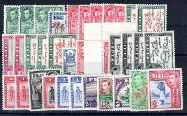 Fiji - SG. 249 - 66 B, 34 ks - všechny perforace, typy, barvy , Jiří 455 L 