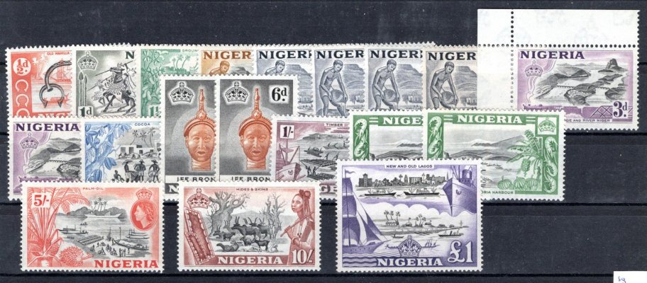 Nigeria - SG. 69 - 80 včetně a - f, výplatní, 170 L
