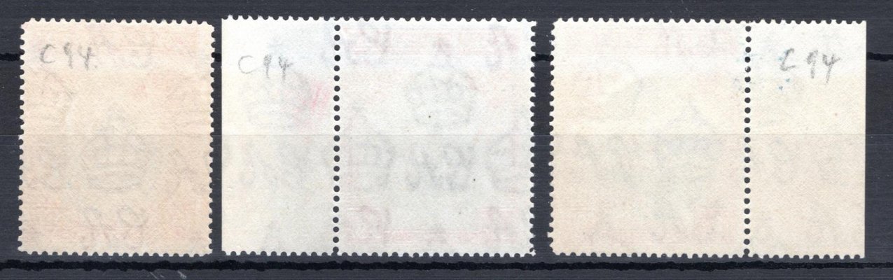 Grenada - SG. 163 b,d,e, výplatní, 490 L