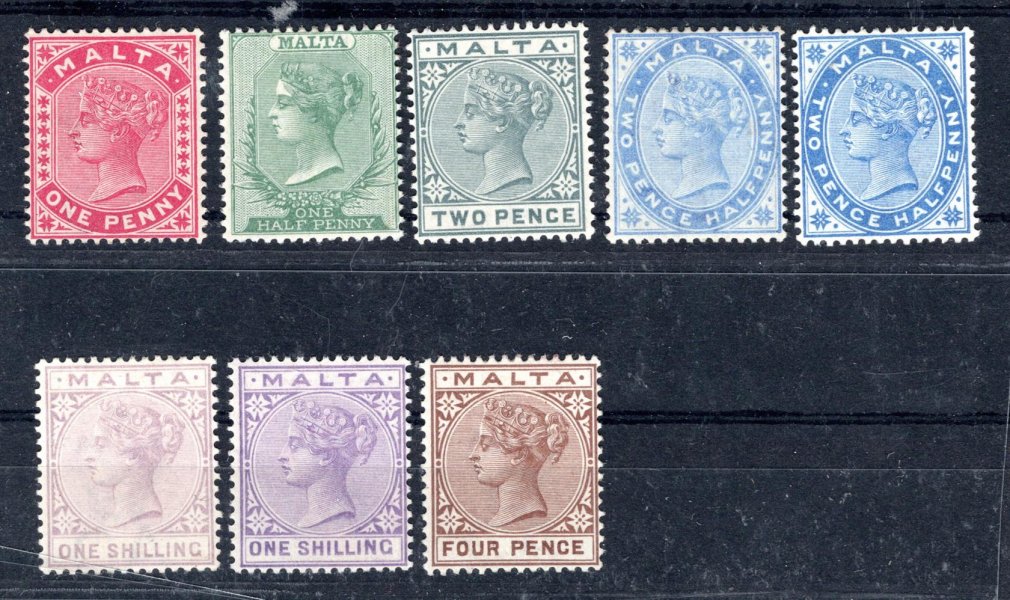 Malta - Sg. 20 -2, 25 - 9, Viktorie, 220 L