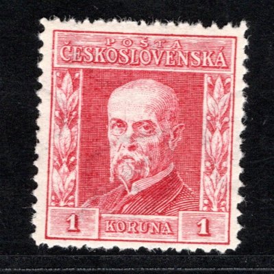 194, P 6, typ II - ramínko, dvl, TGM, červená 1 Kč