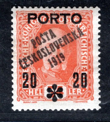 87, typ I, PORTO, 20/54 oranžová, zk. Le, Stu