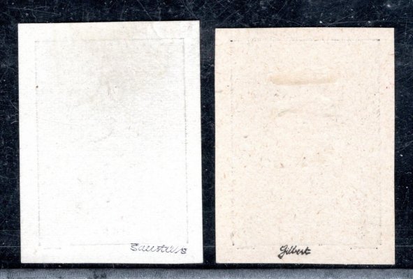 141 - 142 ZT ; 500 h + 1000 h - v černé barvě na křídovém papíře - zk. Gilbert, Šablatúra 