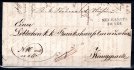 skládaný - dopis z roku 1851 s razítkem Nechanitz ( Nechanice) - příchozí -( Koeniggratz) - Hradec Králové 