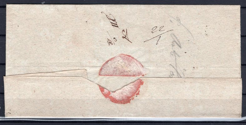 skládaný - R  dopis z roku cca 1820  s razítkem v : PRAG 