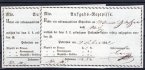 2  kusy recepisů - poštmistrovské z roku 1842 