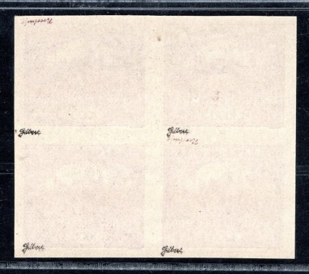 26 ; 1000h fialová 4- blok - dřívko v papíře, zkoušeno Gilbert - hledané 