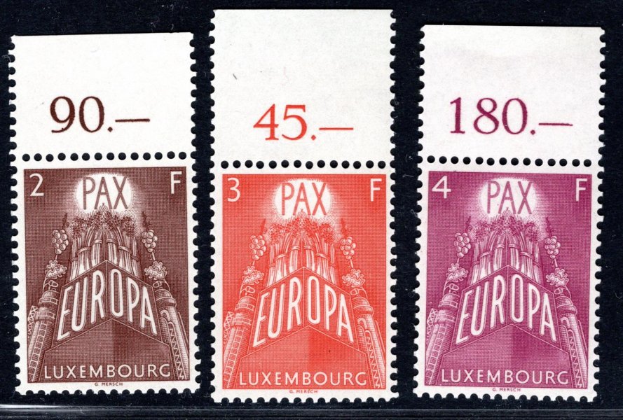 Lucembursko  Mi. 572 - 4, CEPT - Europa, kompl. krajová řada