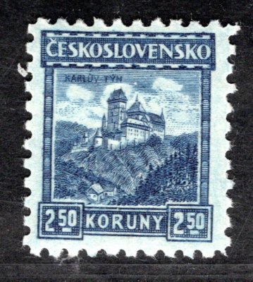 215, P 6, Karlštejn, modrá 2,50 Kč