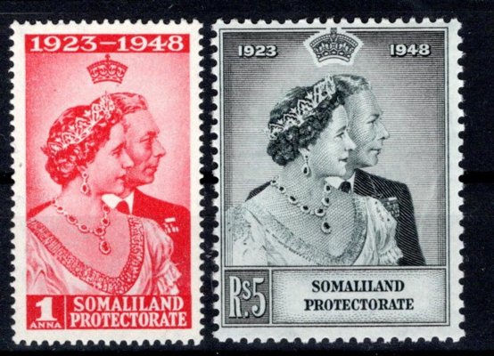 Somaliand Protectorate  - SG. 119 - 20, Alžběta, stříbrná svatba