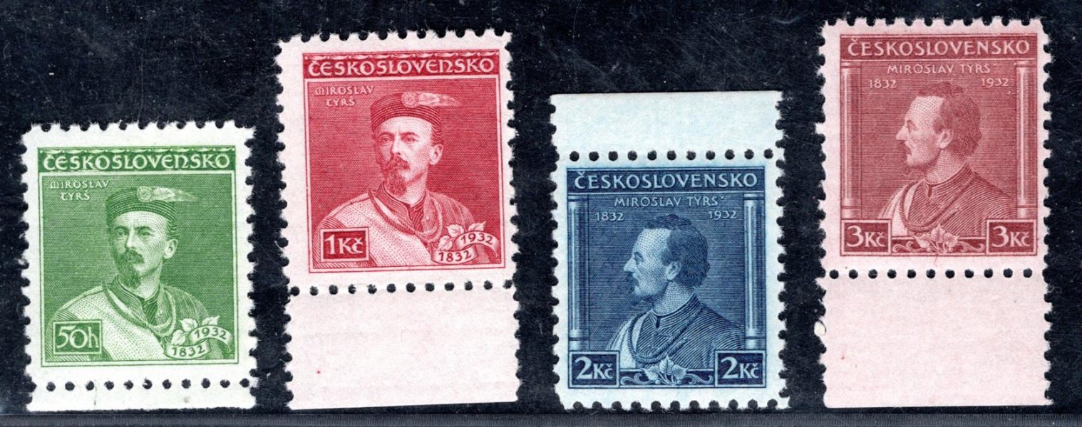 268 - 71, Tyrš, krajová,  kompletní svěží řada