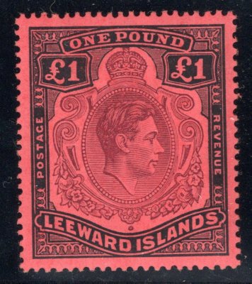 Leeward Islands - SG. 114 b, Jiří VI, 1 libra
