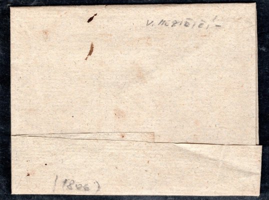 předznámkový  dopis malého formátu z Valašského Meziříčí