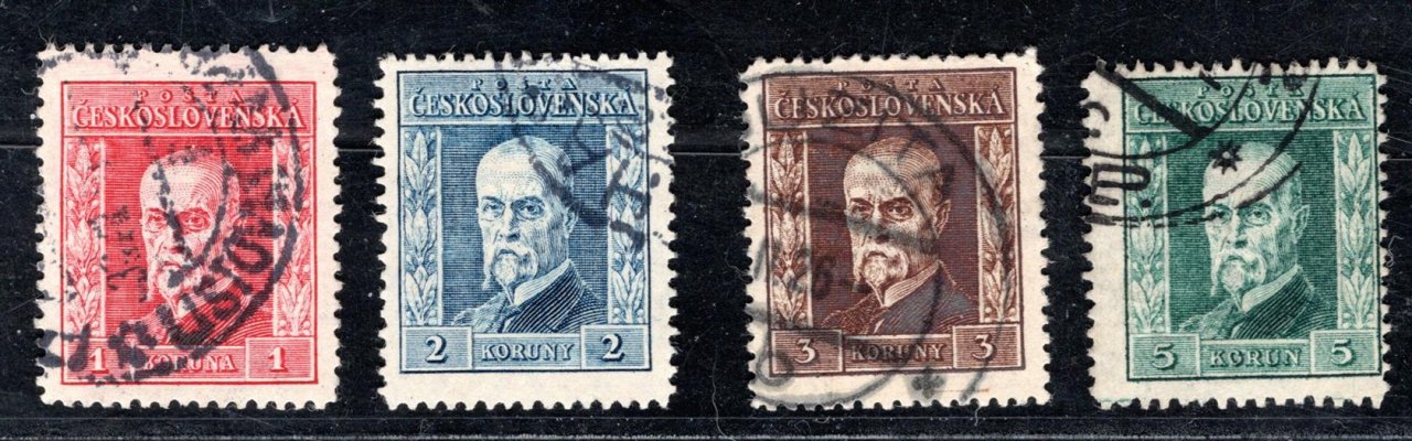 190 - 193 A Typ I ; 1 Kč - 5 Kč - všechny P 4 