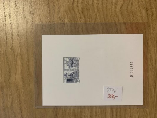 Sestava příležitostních tisků PT 5 a + b , PT 7, PT 11 a + b , PT 11 a , PT 13 a + b , PT 14 a + b, PT 15 , PT 16 a + b , PT 18 a + b , PT 19,  PT 20 a + b , PT 21 , PT 23, PT 25,  PT 26, PT 28 , PT 14, 15 , PT 32, PT 34  - vše nafoceno - vyšší katalog, každý tisk přesně popsán v ochranném obalu v původním kupovaném stavu od obchodníka 