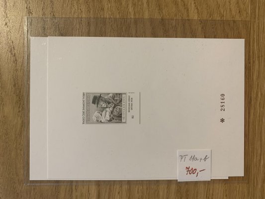 Sestava příležitostních tisků PT 5 a + b , PT 7, PT 11 a + b , PT 11 a , PT 13 a + b , PT 14 a + b, PT 15 , PT 16 a + b , PT 18 a + b , PT 19,  PT 20 a + b , PT 21 , PT 23, PT 25,  PT 26, PT 28 , PT 14, 15 , PT 32, PT 34  - vše nafoceno - vyšší katalog, každý tisk přesně popsán v ochranném obalu v původním kupovaném stavu od obchodníka 