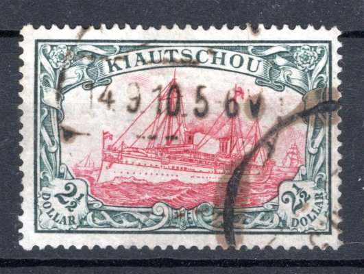 Kiatschou - Mi. 37 II B (25:17), koncová hodnota serie 2 1/2 $, hledaná a vzácná známka, kat. 1100,- Eu