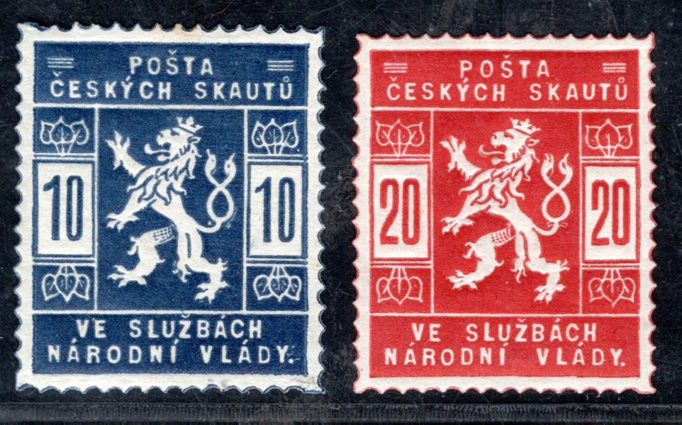 SK 1 - 2, skautské, základní řada, 1 x zk. Gi