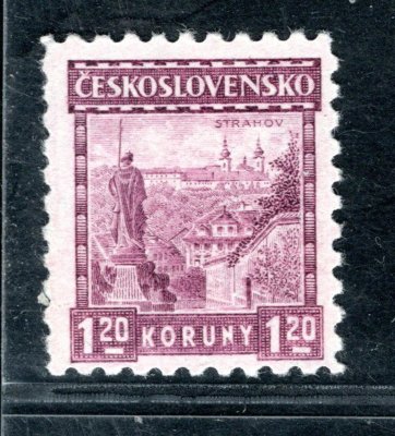 213, P 6, Strahov, 1,20 Kč fialová, zk. Gi