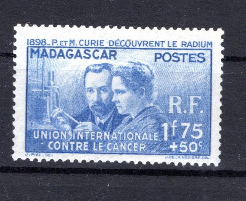 Madagaskar - Mi. 258 ,Marie Curie, kompletní svěží řada