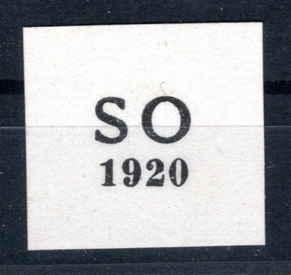 ZT SO 1920, červený a černý otisk na lístku papíru (4 scany)