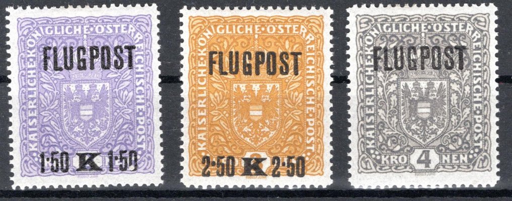 52 - 54 Pofis ; Flugposty, Mi 225 - 227