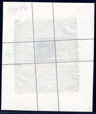 ZT F.J. v aršíkové úpravě, 1 h modrá, šikmá perforace, číslované, hledané